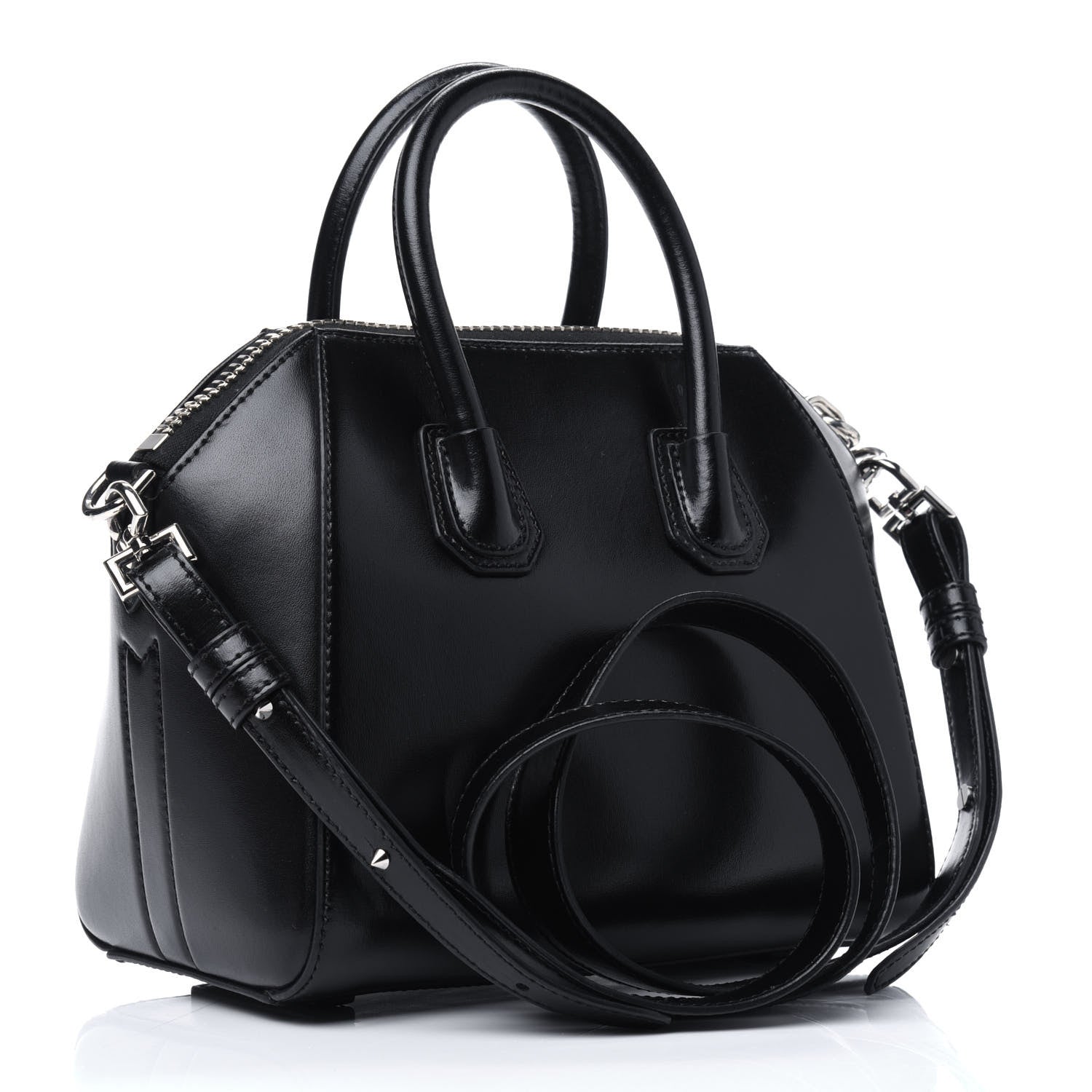 Givenchy Shiny Lord Calfskin Mini Antigona Black 6 of 24