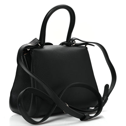 Delvaux Grained Calfskin Mini Brillant Satchel Black 4 of 12