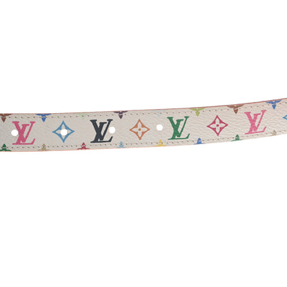Louis Vuitton Monogram Multicolor Belt 80 32 White 6 of 7