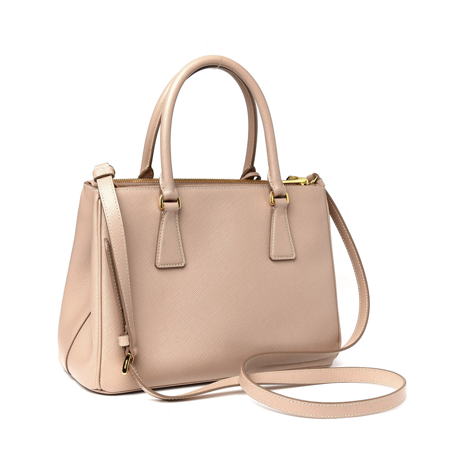 Saffiano Small Galleria Double Zip Tote Cipria