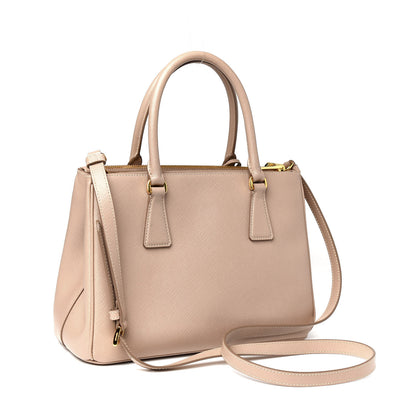 Prada Saffiano Small Galleria Double Zip Tote Cipria 3 of 10