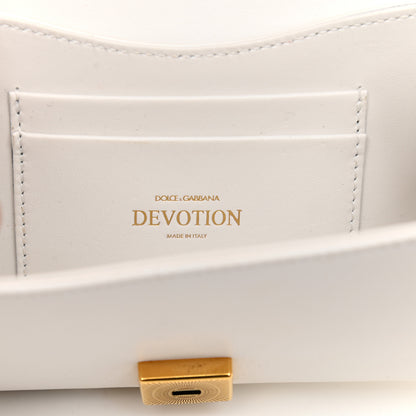 Dolce & Gabbana Calfskin Medium Devotion Crossbody Bag White 6 of 9