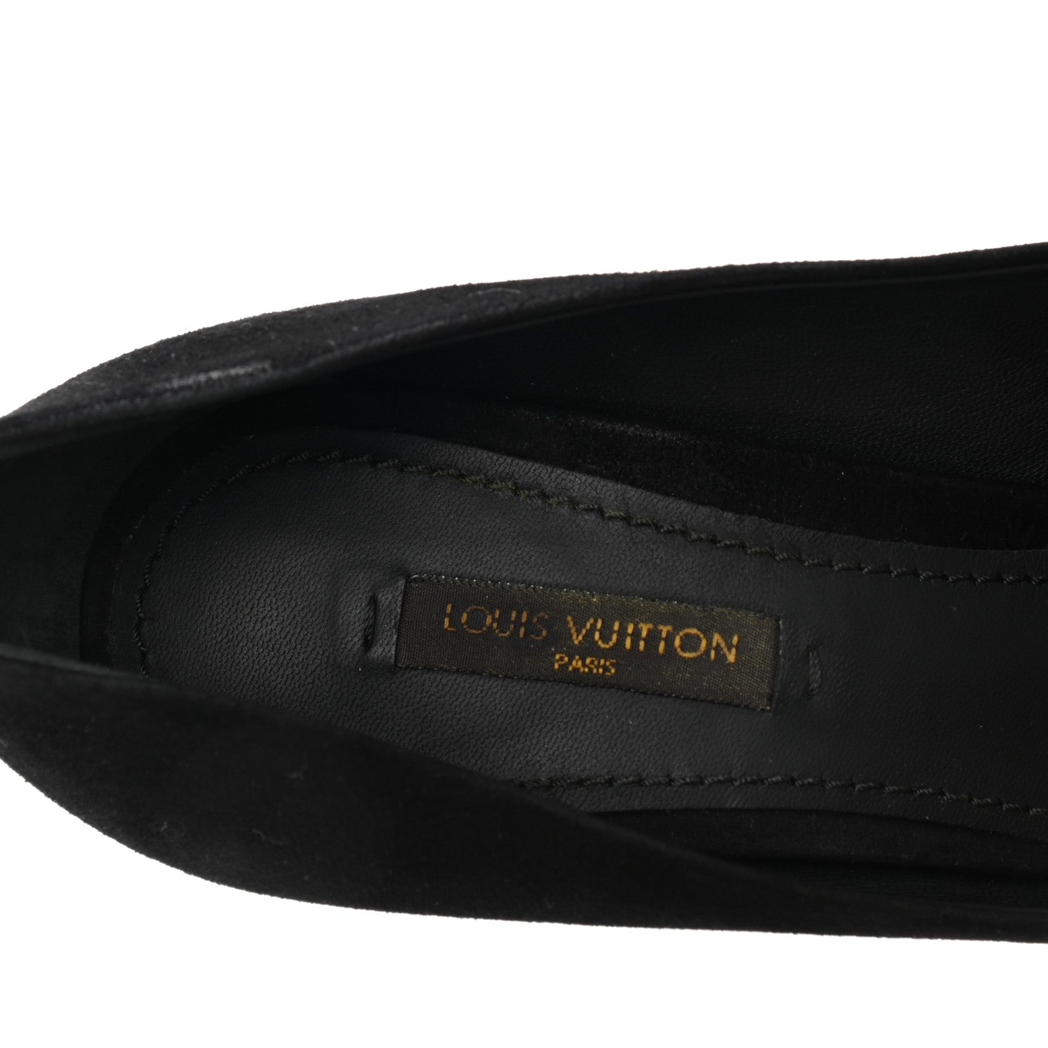 Louis Vuitton Suede Provoc Pumps 37.5 Black 8 of 9