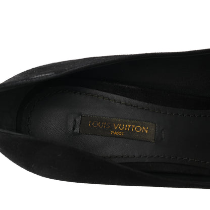 Louis Vuitton Suede Provoc Pumps 37.5 Black 8 of 9