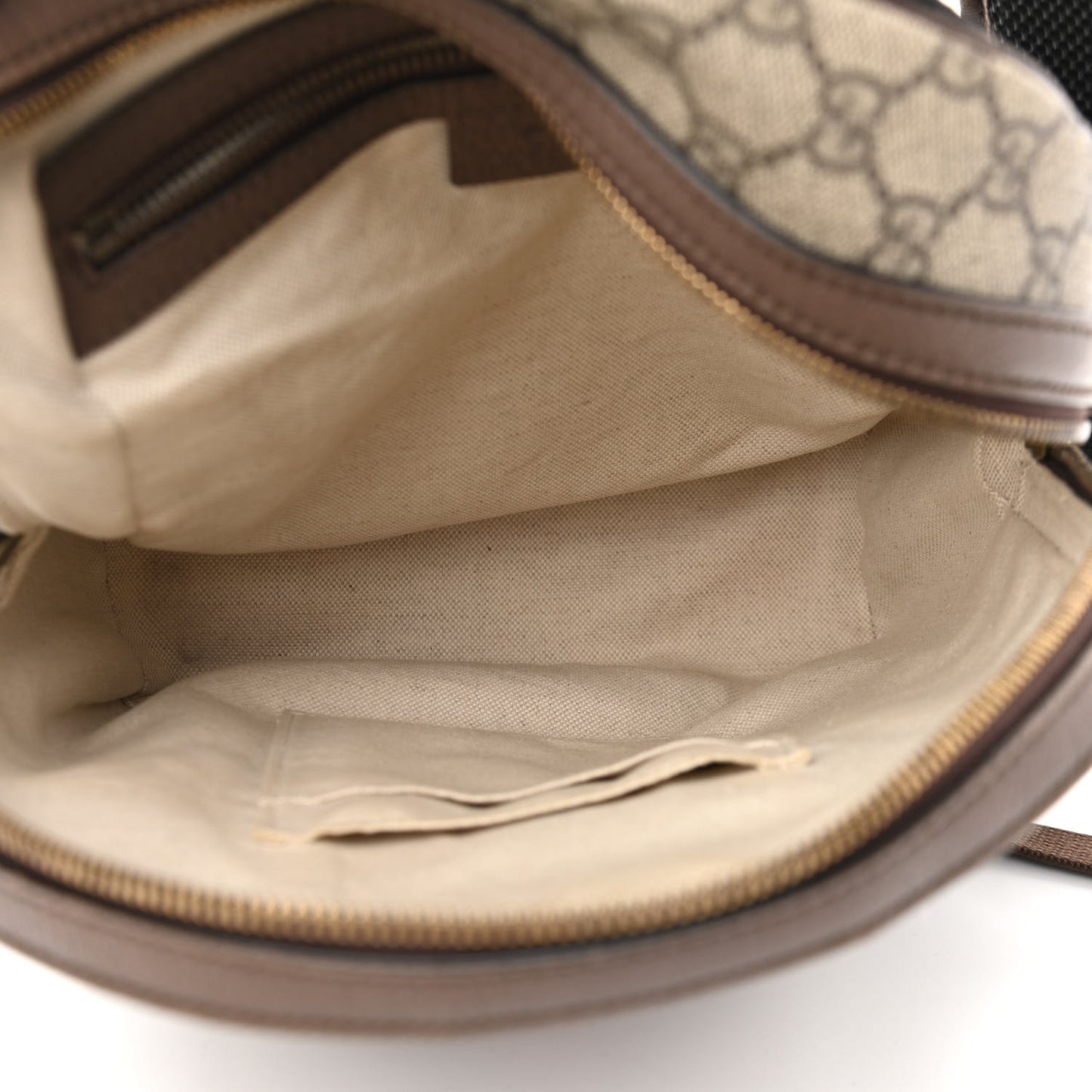 GG Supreme Monogram Calfskin Web Small Ophidia Day Backpack Beige Ebony New Acero