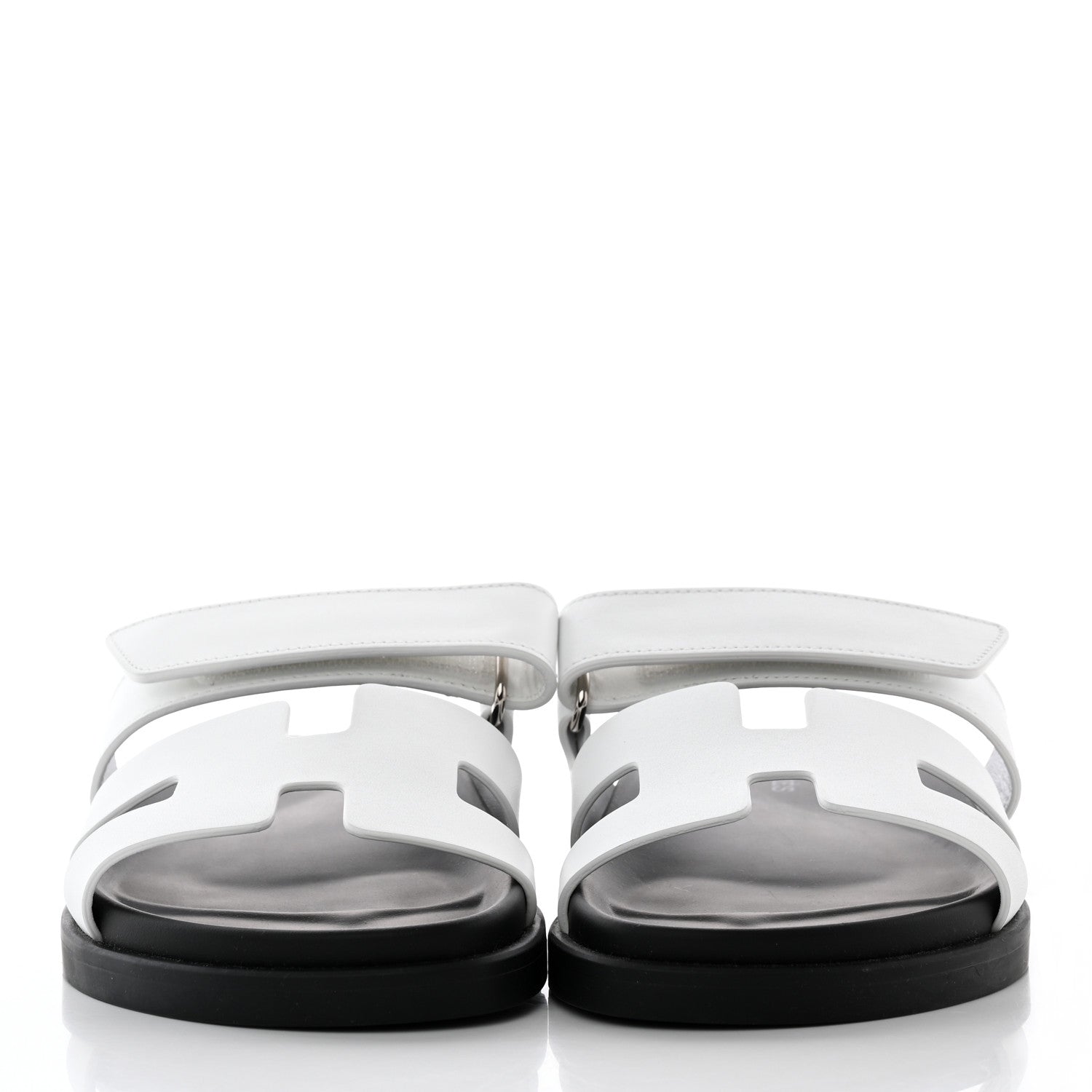 Hermes Calfskin Womens Chypre Sandals 36 White 2 of 13