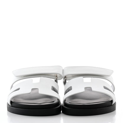 Hermes Calfskin Womens Chypre Sandals 36 White 2 of 13