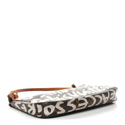 Louis Vuitton Monogram Graffiti Pochette Accessories Silver 4 of 10