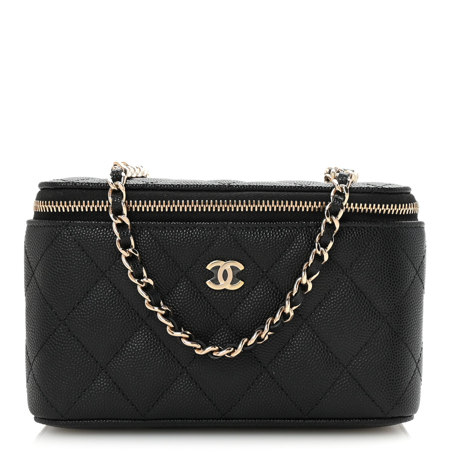 Chanel Caviar Quilted Small Vanity Case With Chain Black 1 of 10