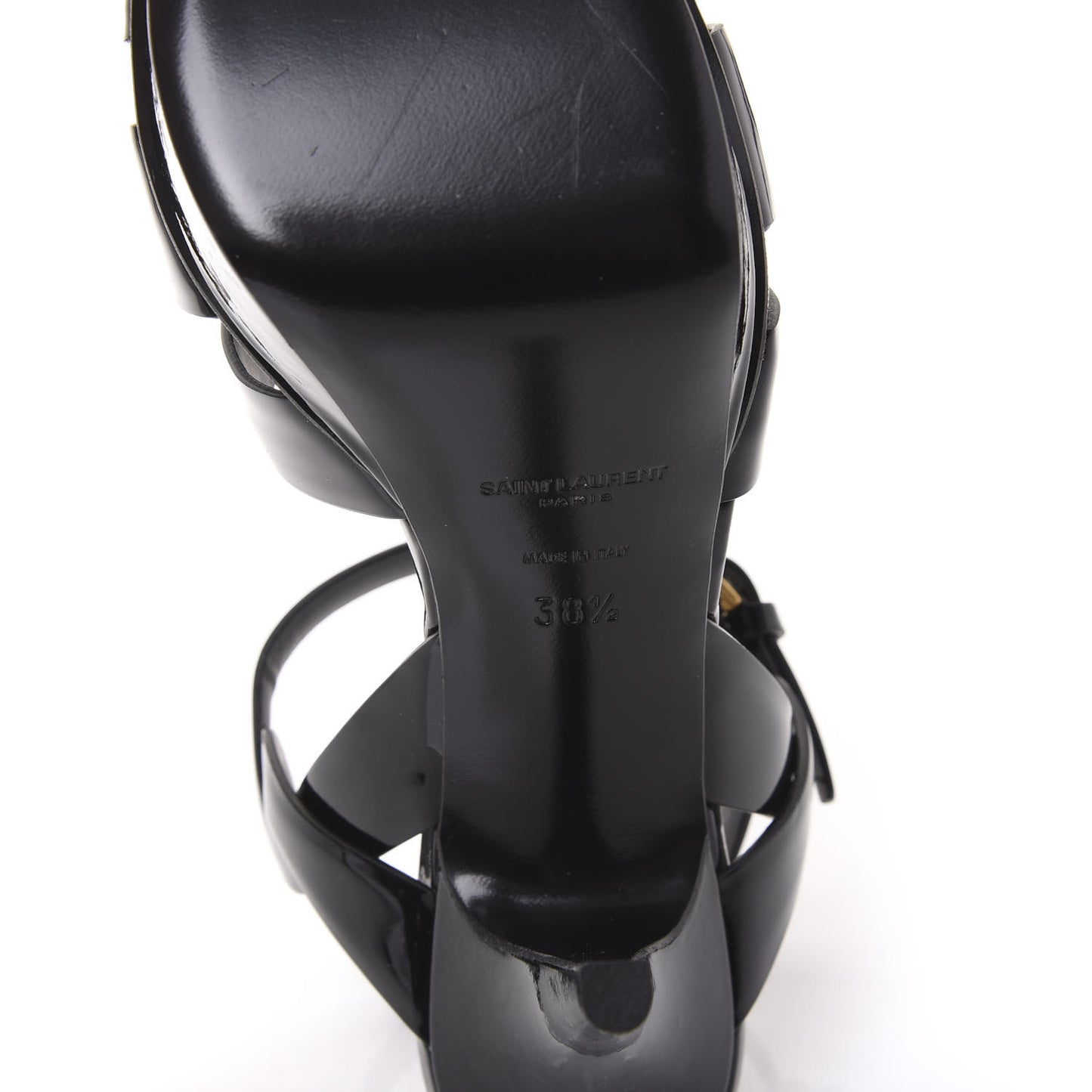Patent Tribute 75 Platform Sandals 38.5 Black