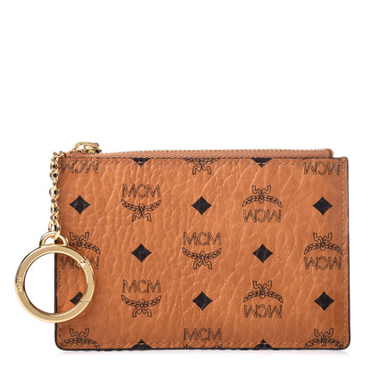 MCM Visetos Key Pouch Cognac 1 of 7