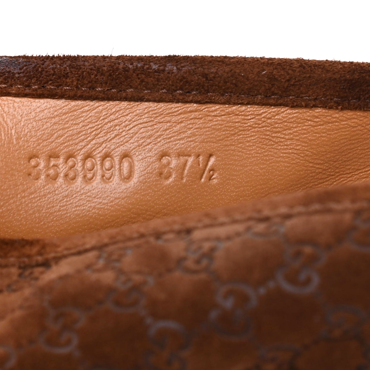 Suede Microguccissima Espadrilles 37.5 Nut Brown