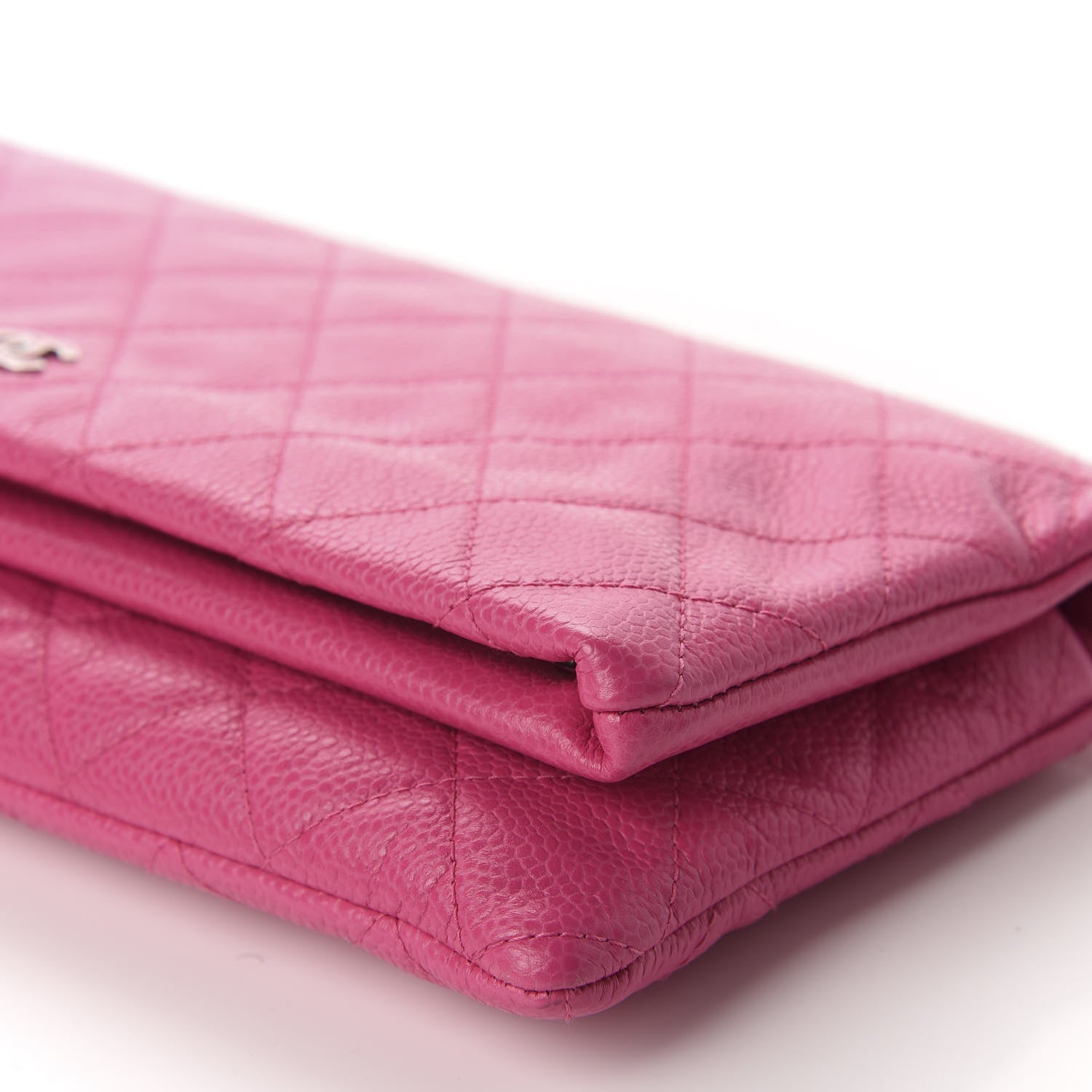Chanel Caviar Quilted CC Beauty Clutch Pink 7 of 9