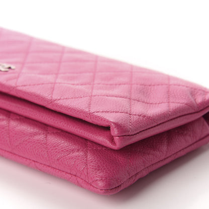 Chanel Caviar Quilted CC Beauty Clutch Pink 7 of 9
