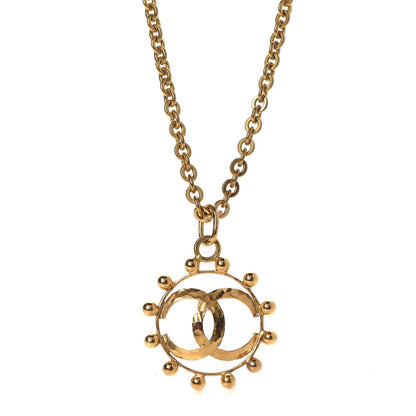 Chanel CC Pendant Long Necklace Gold 1 of 7