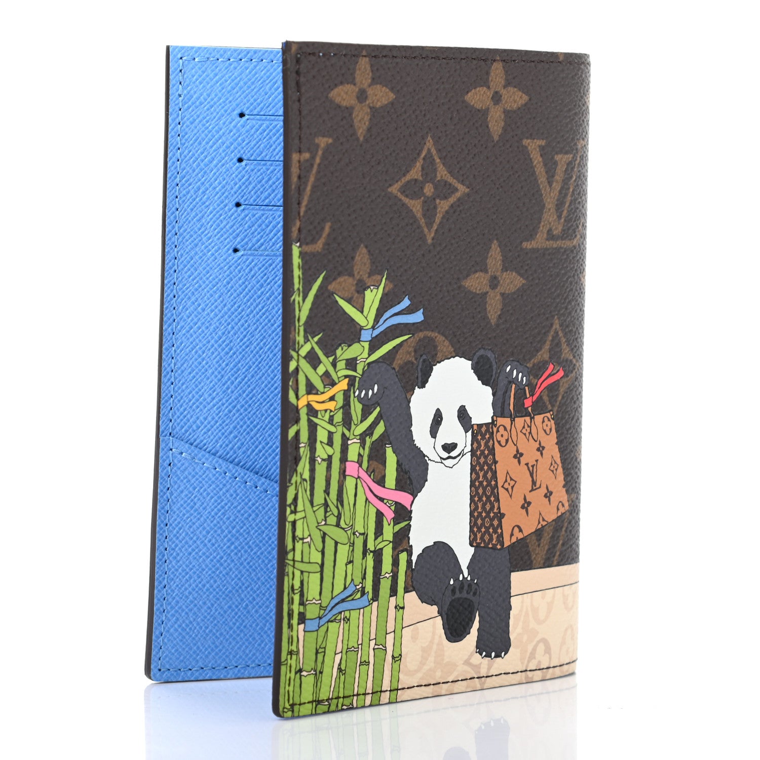 Louis Vuitton Monogram 2021 Christmas Animation China Passport Cover Myosotis Blue 3 of 7