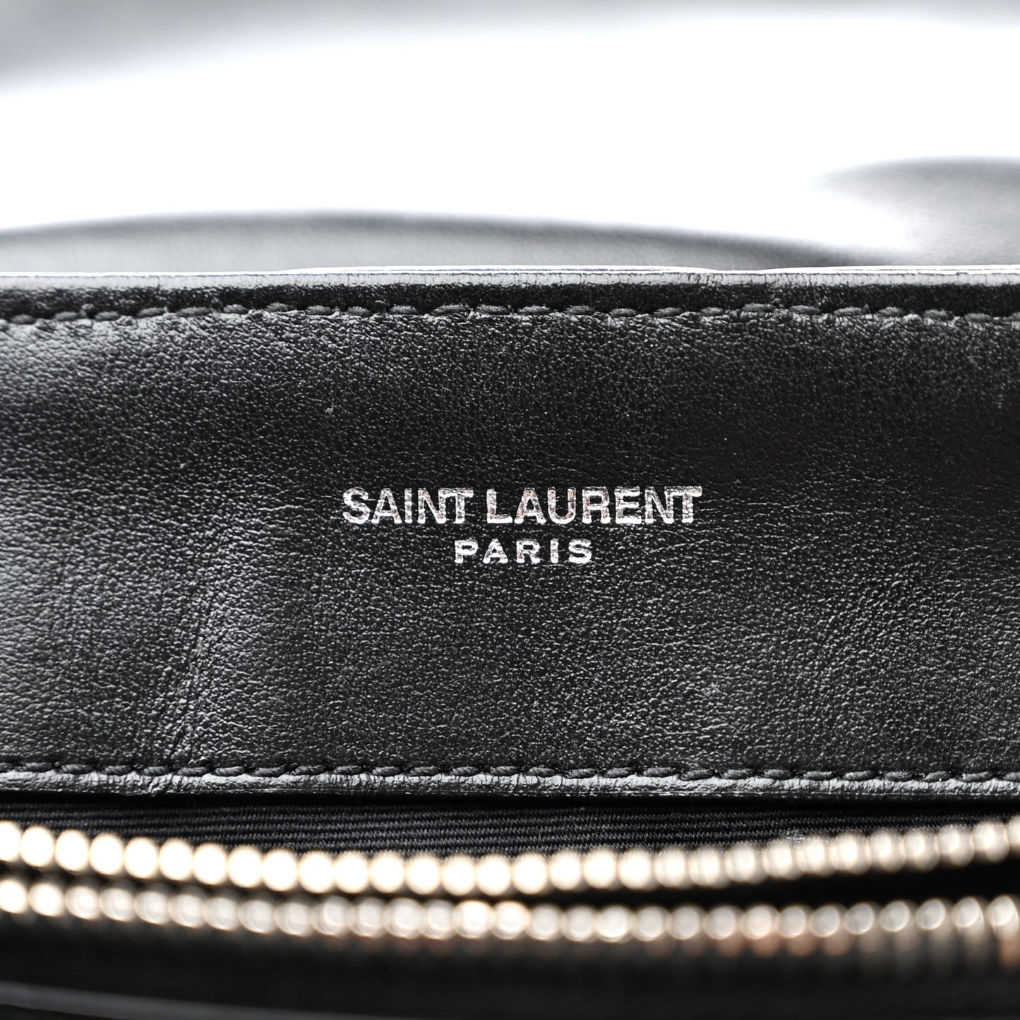 Calfskin Y Quilted Monogram Small Loulou Chain Satchel Black