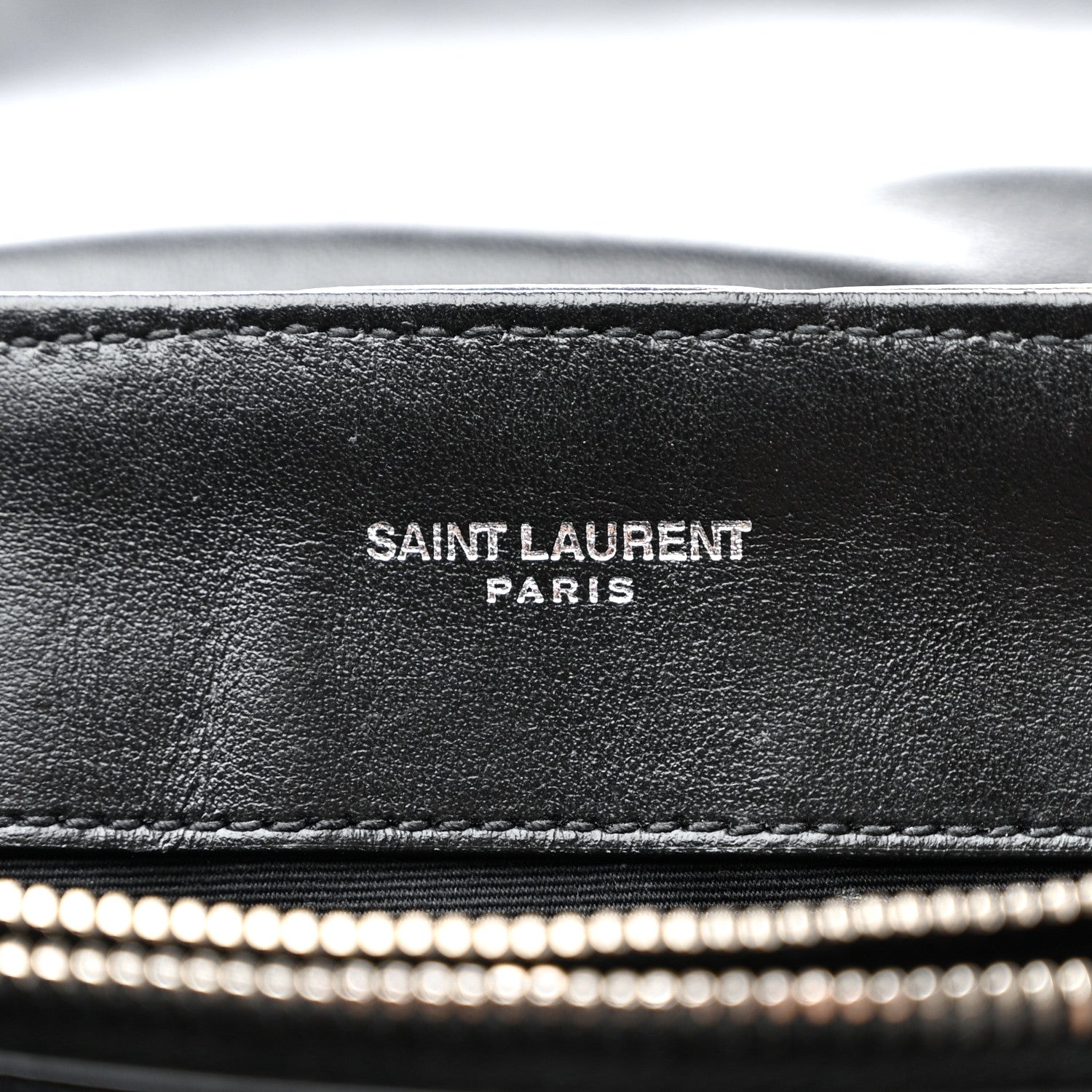 Saint Laurent Calfskin Y Quilted Monogram Small Loulou Chain Satchel Black 7 of 12