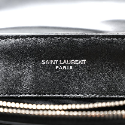 Saint Laurent Calfskin Y Quilted Monogram Small Loulou Chain Satchel Black 7 of 12