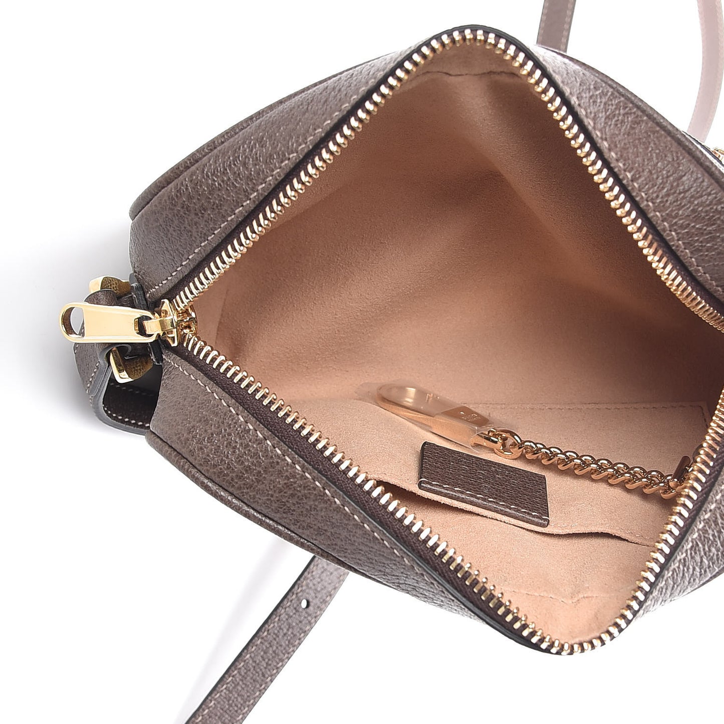 GG Supreme Monogram Web Mini Ophidia Shoulder Bag Brown