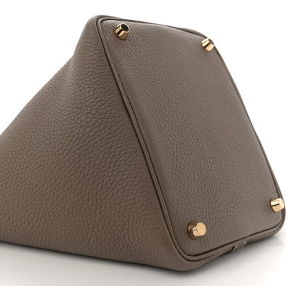 Hermes Taurillon Clemence Picotin Lock 18 PM Etoupe 8 of 10