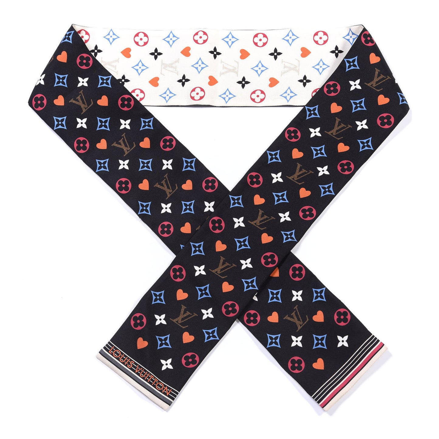 Silk Game On Bandeau Black White