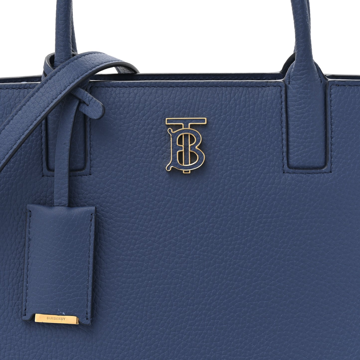 Grained Calfskin Small Frances Tote Navy