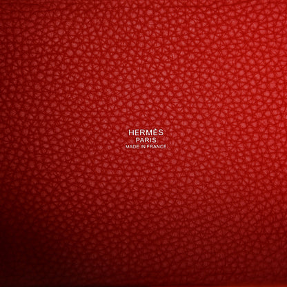 Hermes Taurillon Clemence Picotin Lock 18 PM Rouge De Coeur 6 of 10