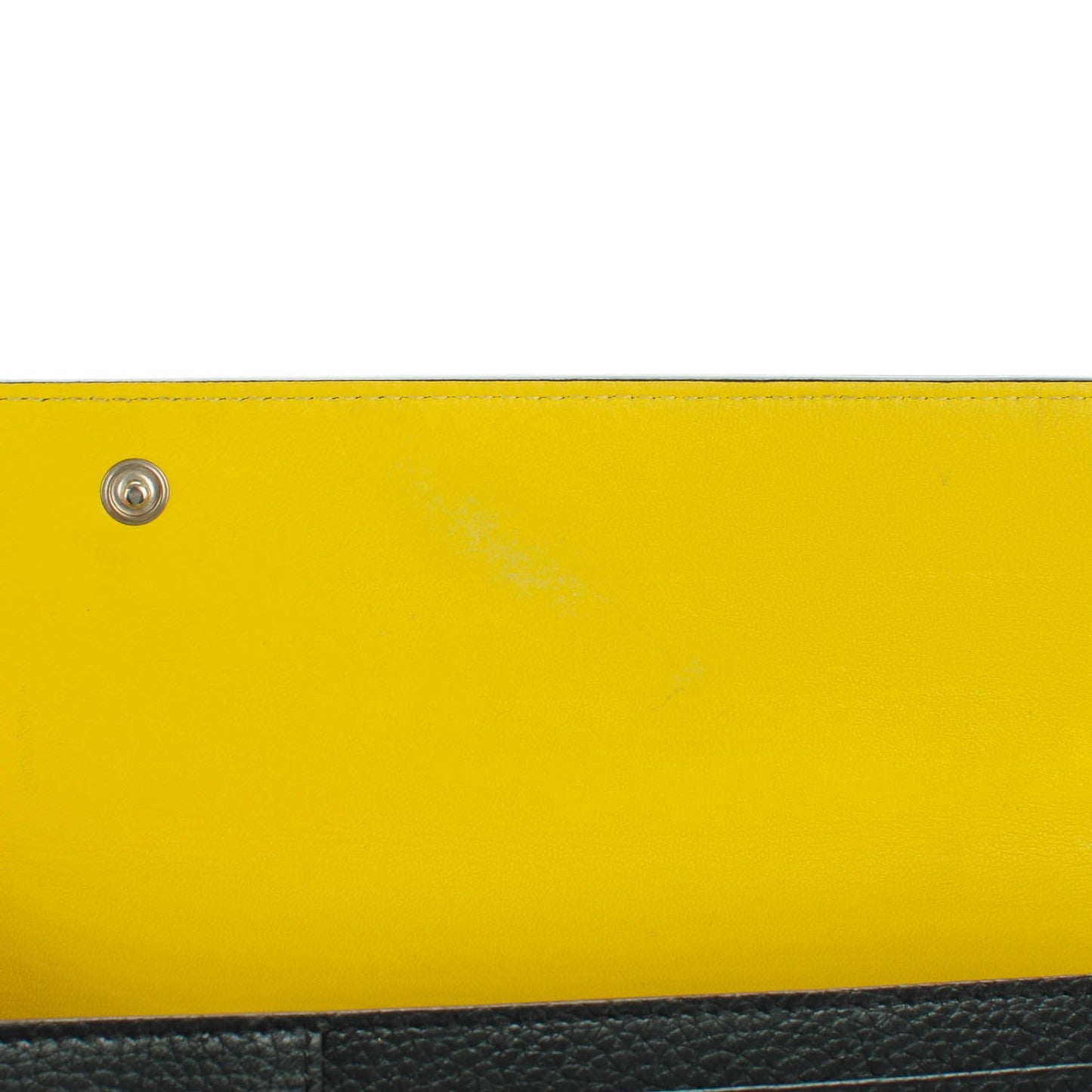 Drummed Calfskin Large Multifunction Flap Wallet Black