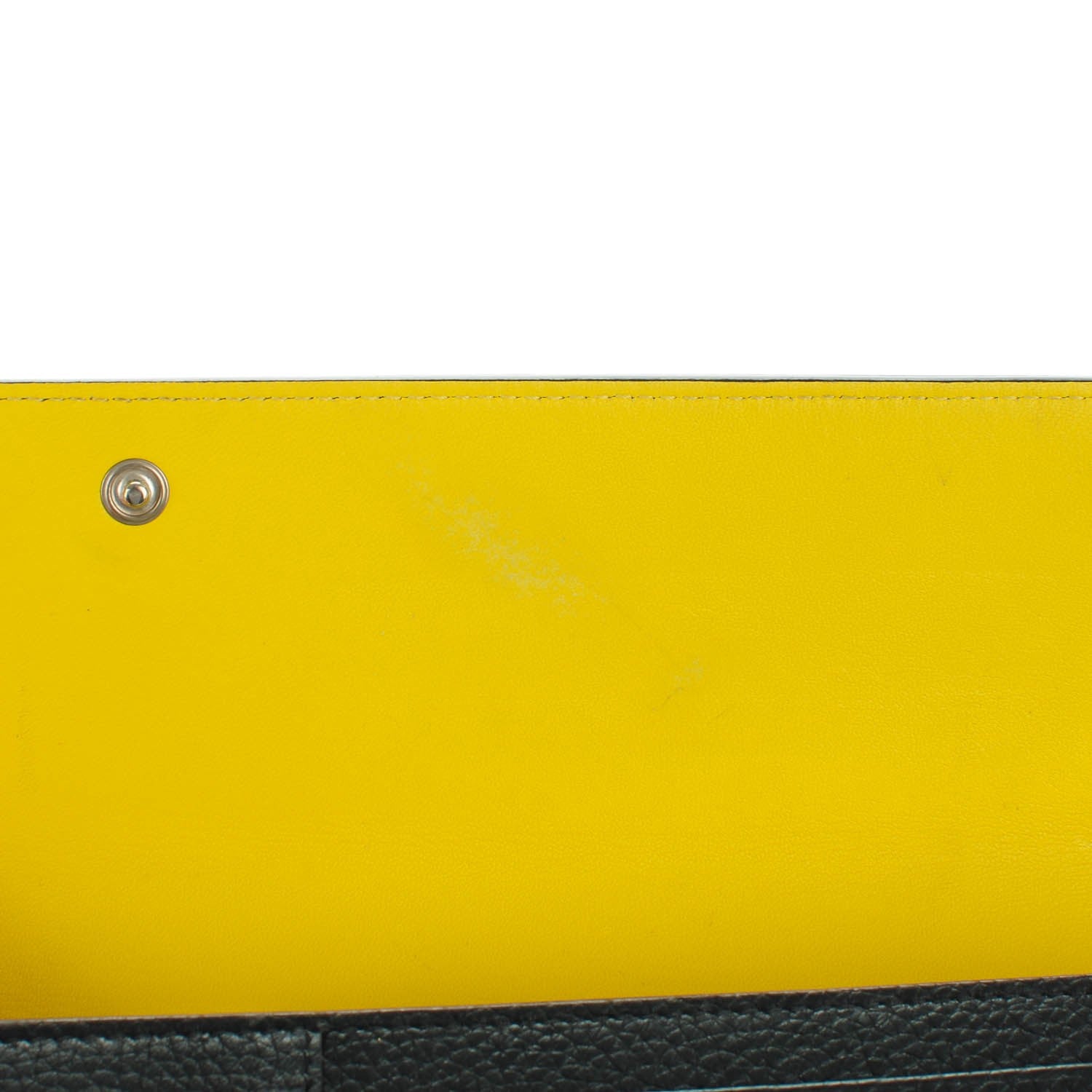 Celine Drummed Calfskin Large Multifunction Flap Wallet Black 9 of 12