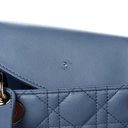Christian Dior Lambskin Cannage Gradient Medium Lady Dior Blue 12 of 13