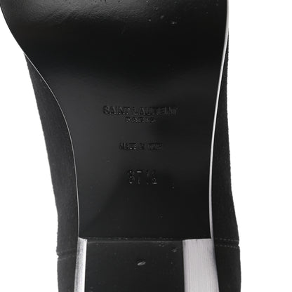 Saint Laurent Suede Chelsea Boots 37.5 Black 6 of 8