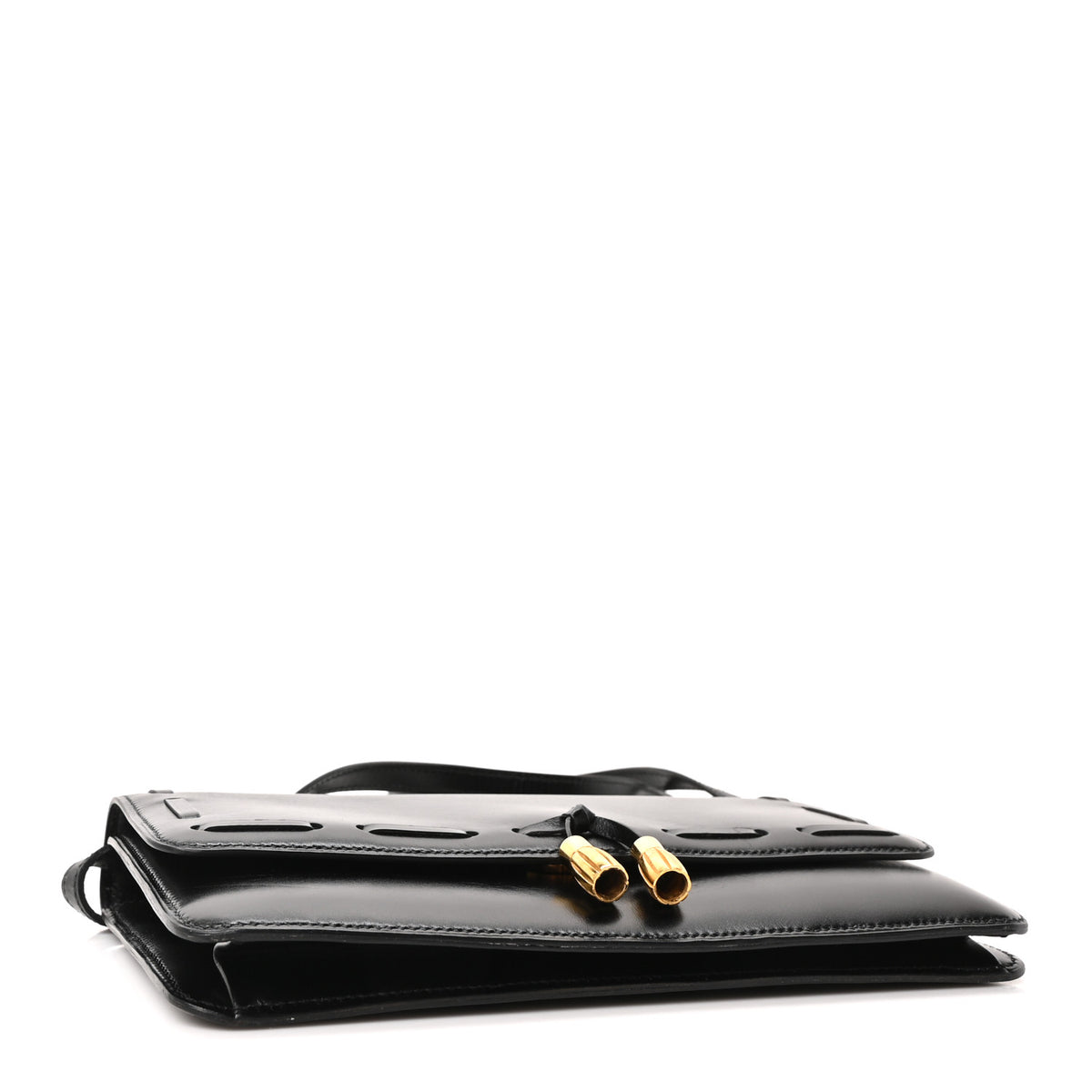 Hermes Box Tassel Shoulder Bag Black 4 of 9