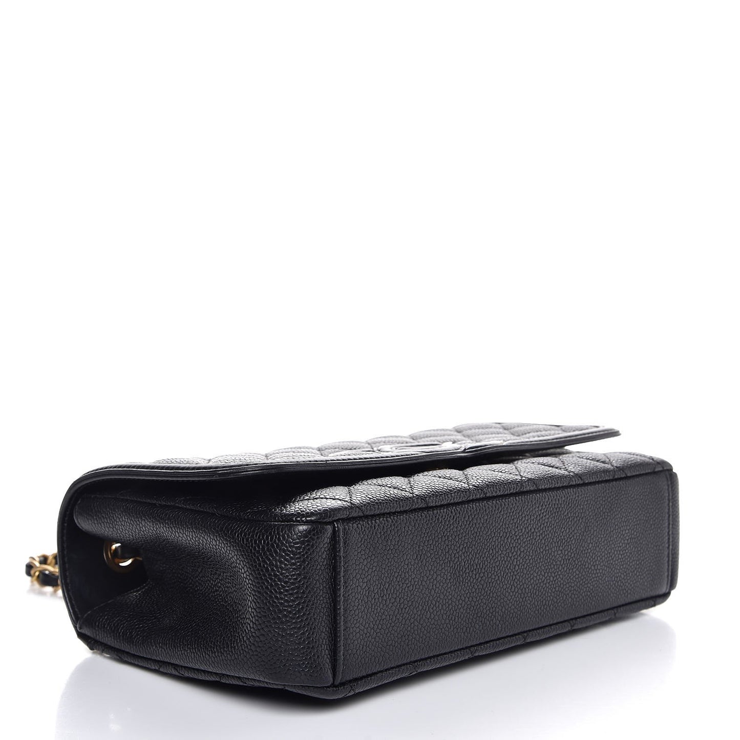 Caviar Quilted Medium CC Filigree Flap Black