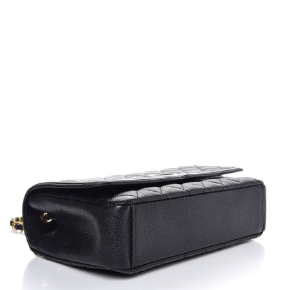 Chanel Caviar Quilted Medium CC Filigree Flap Black 5 of 8