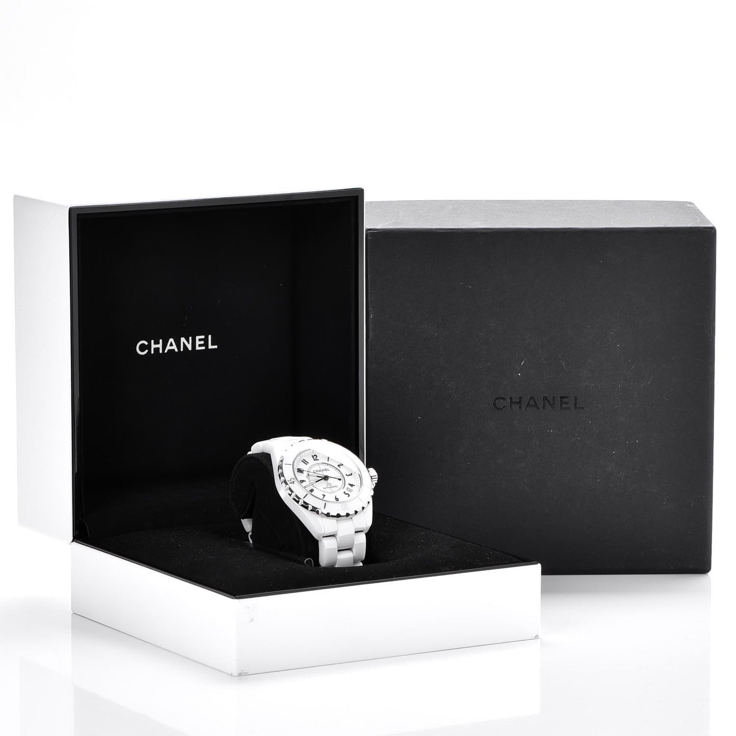 Stainless Steel Ceramic 38mm J12 Automatic Watch White