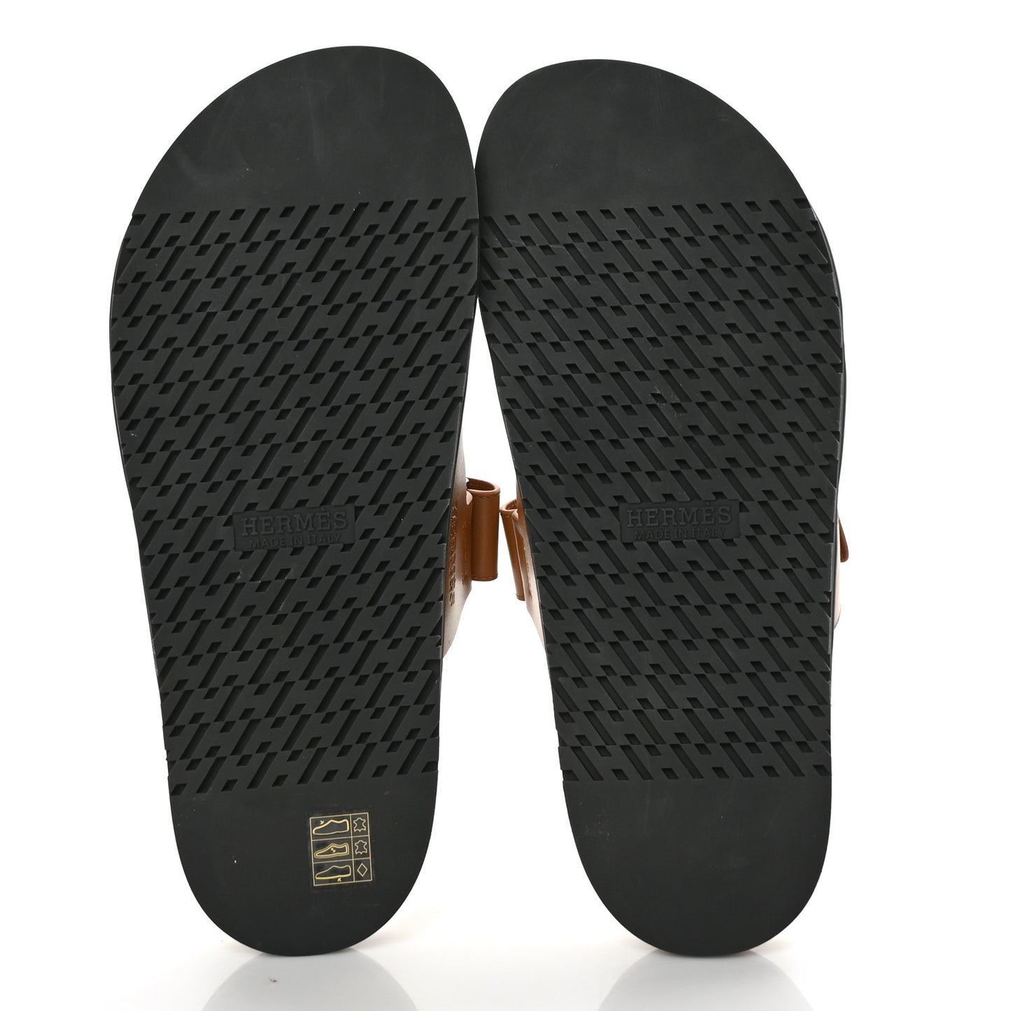 Calfskin Mens Chypre Sandals 42.5 Gold