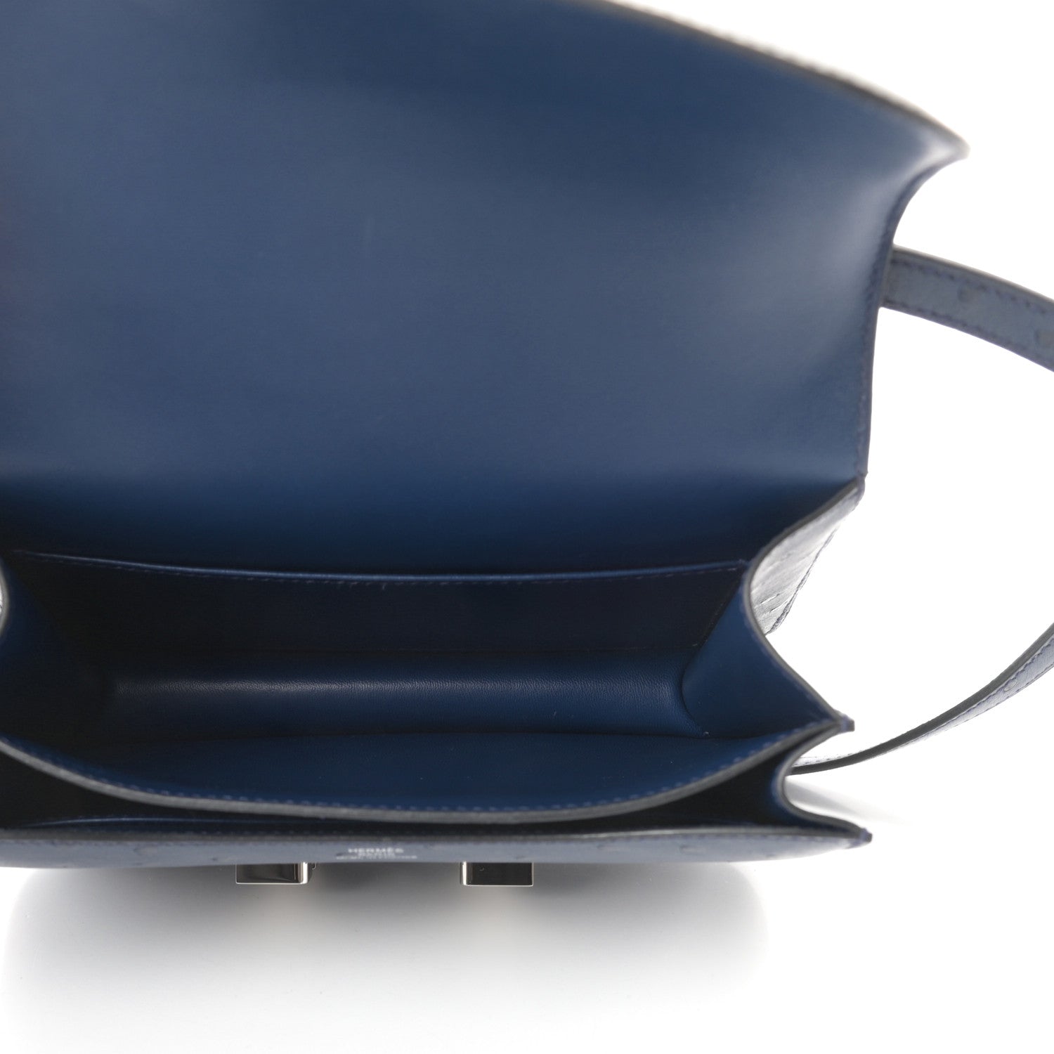 Hermes Ostrich Constance 18 Bleu Roi 5 of 11