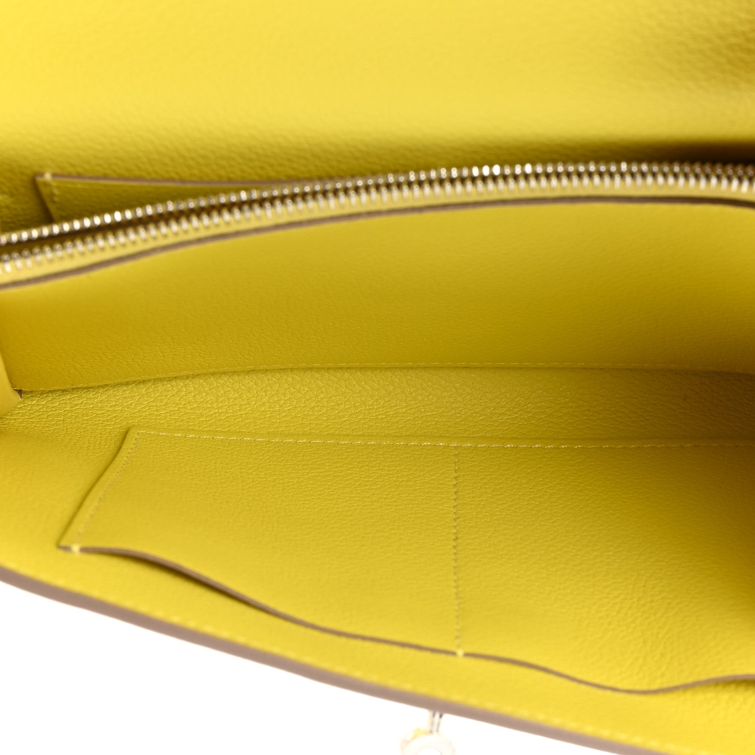 Hermes Evercolor Kelly Wallet To Go Lime 5 of 11