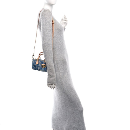 Louis Vuitton Monogram Denim Nano Speedy Blue 2 of 10