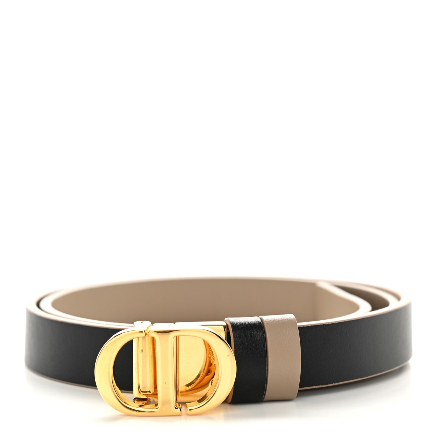 Calfskin 30 Montaigne Reversible Belt  90 36 Black Hazelnut
