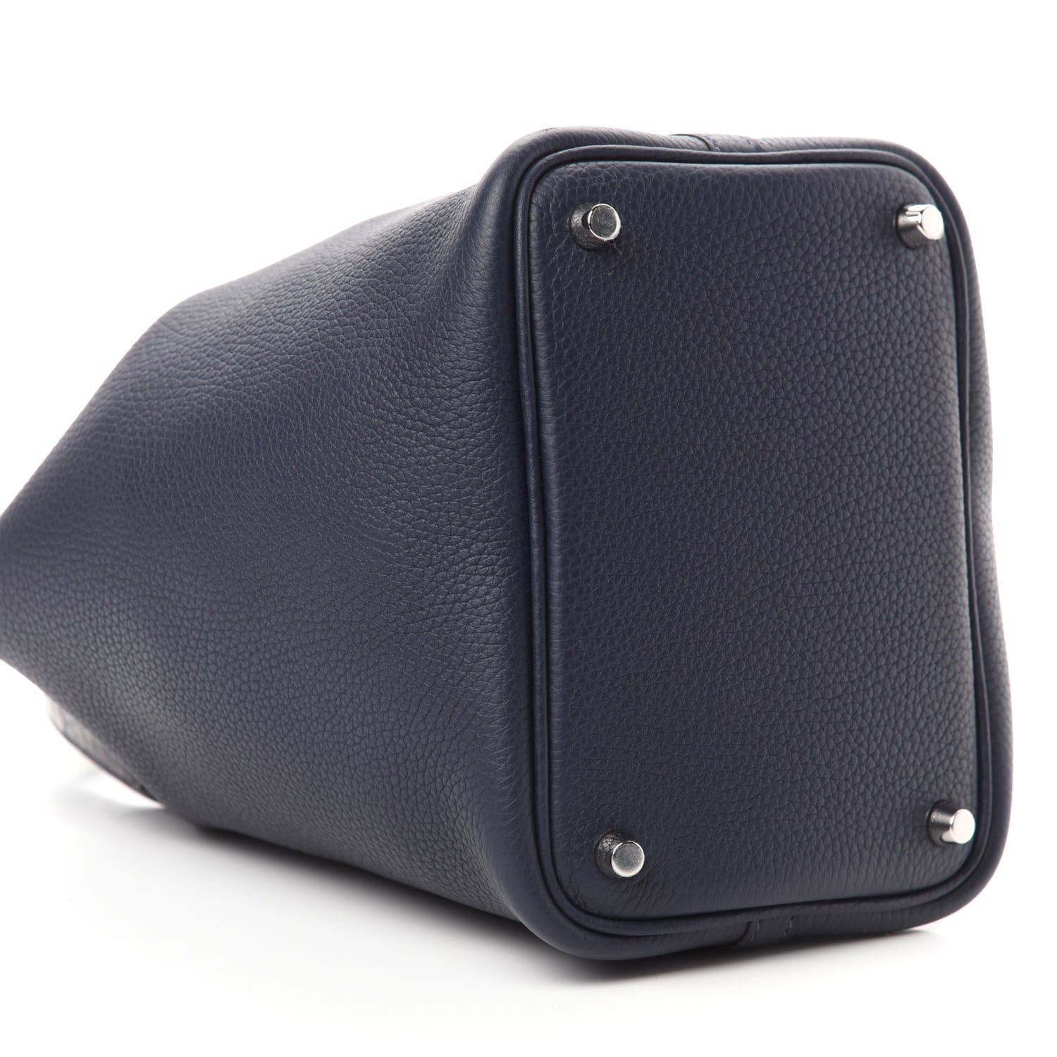 Hermes Taurillon Clemence Matte Alligator Picotin Lock Touch 18 PM Bleu Nuit 6 of 11