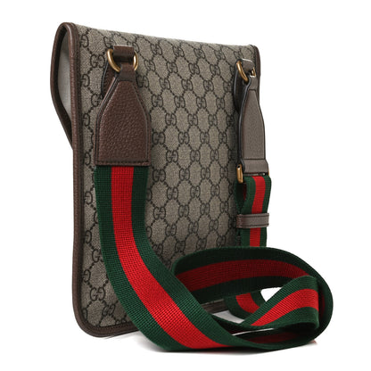 Gucci GG Supreme Monogram Web Medium Neo Vintage Flap Messenger Bag Beige New Acero 3 of 13