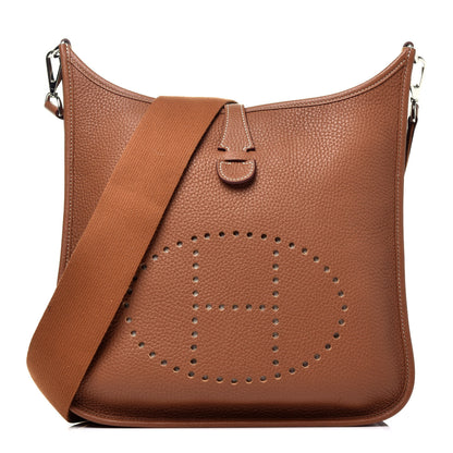 Hermes Taurillon Clemence Evelyne III PM Gold 1 of 8