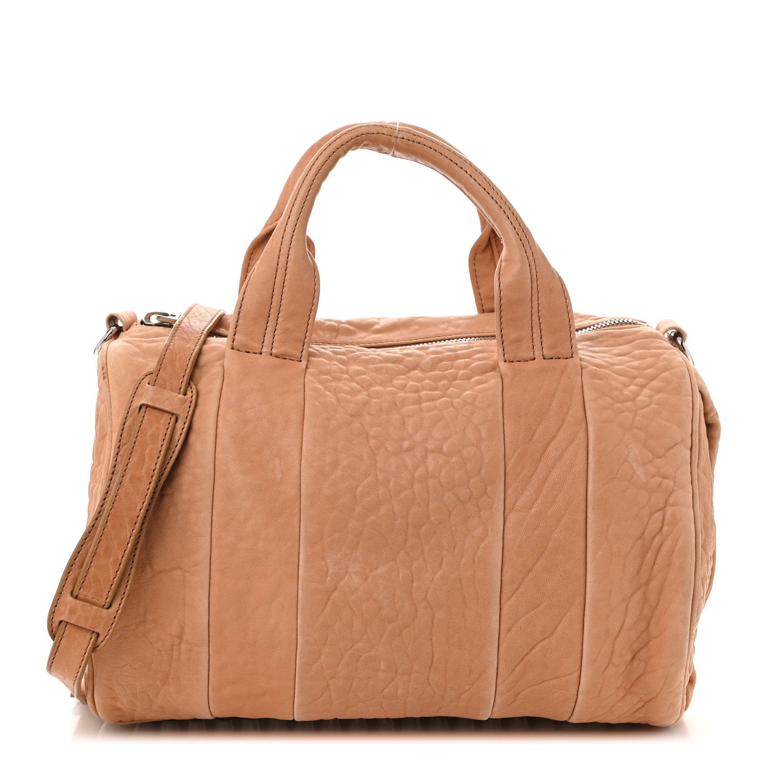 Alexander Wang Pebbled Lambskin Rocco  Beige Rhodium Hardware 1 of 12