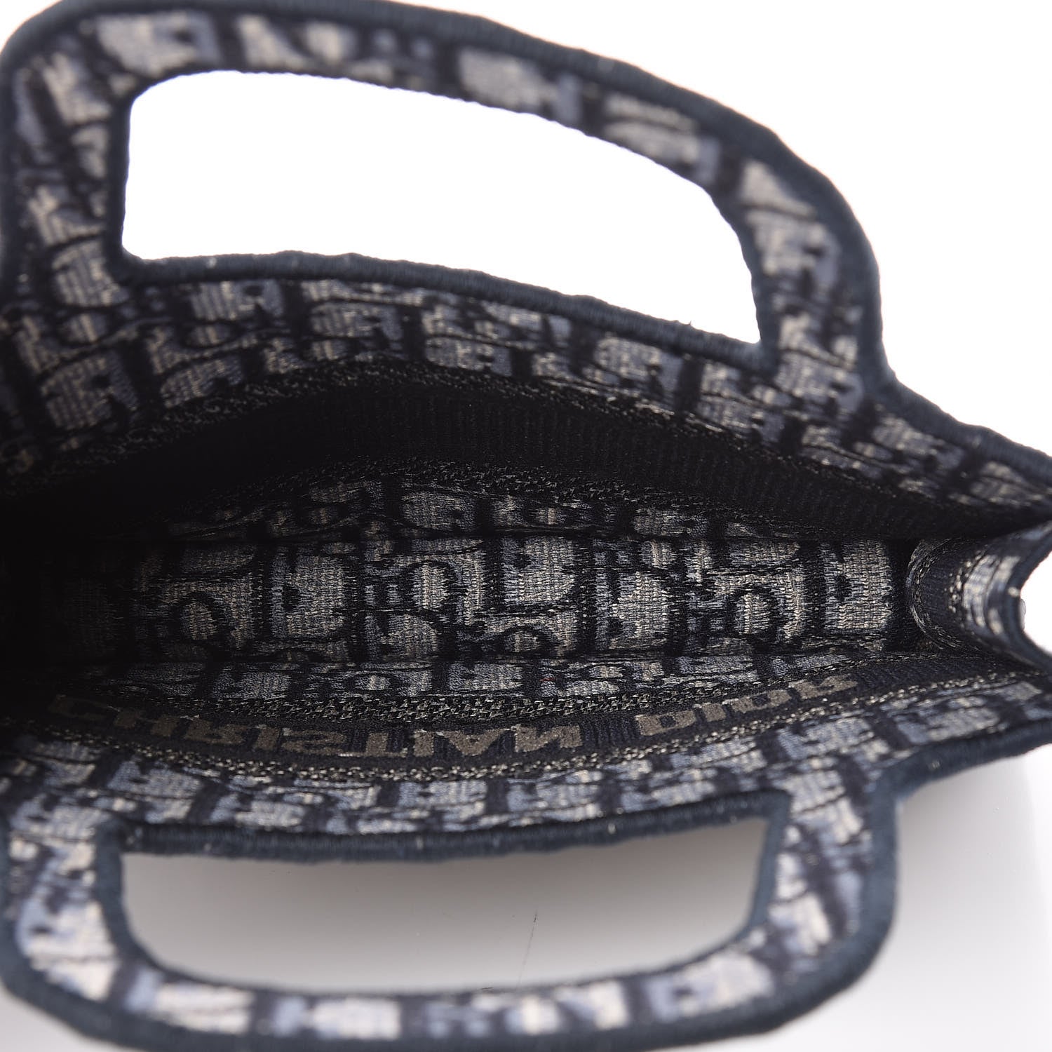 Christian Dior Oblique Mini Book Tote Blue Multicolor 4 of 9