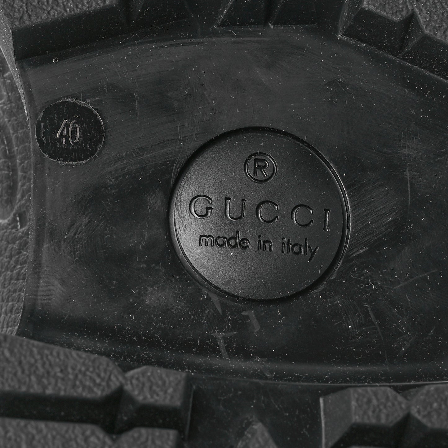 Piuma Calfskin Embossed Womens Platform Lug Sole Loafers 40 Black