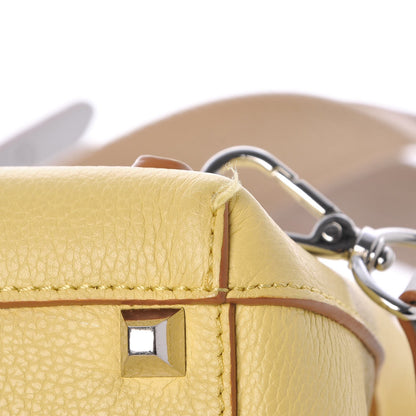MCM Pebbled Calfskin Medium Milla Backpack Custard Yellow 21 of 22