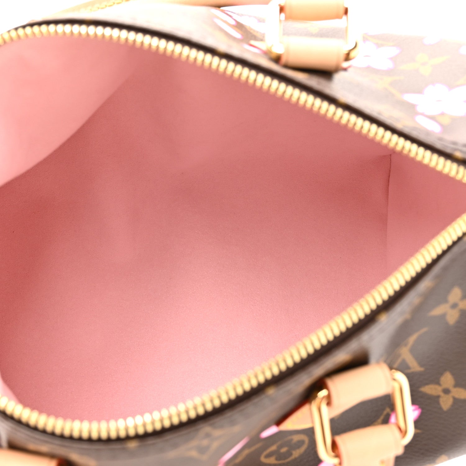 Louis Vuitton LV X TM Monogram Cherry Blossom Speedy Bandouliere 25 Sakura Brown 5 of 9
