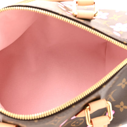 Louis Vuitton LV X TM Monogram Cherry Blossom Speedy Bandouliere 25 Sakura Brown 5 of 9